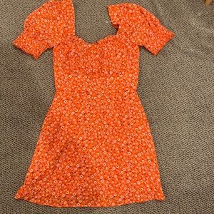 NWT orange flower dress